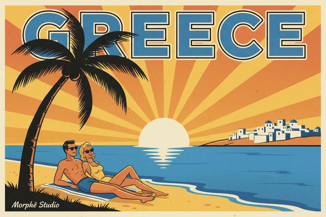 Vintage Greek advertising posters from the golden age — Morphē Studio