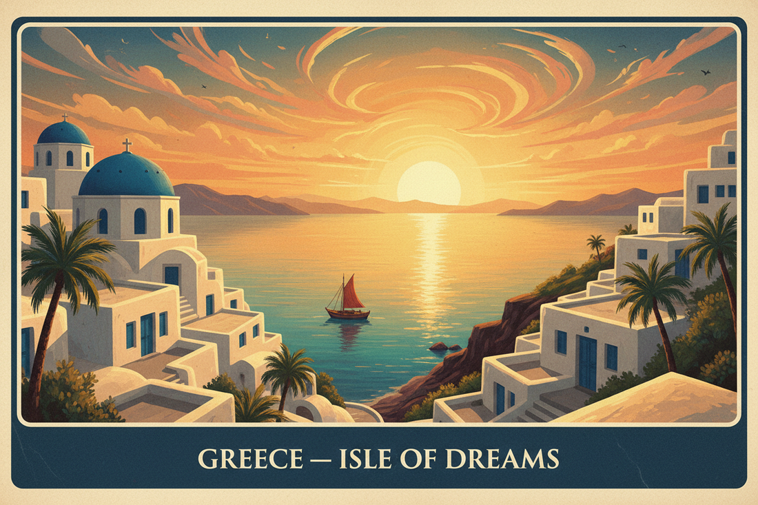 5 best Greek island printable posters for home decor — Morphē Studio