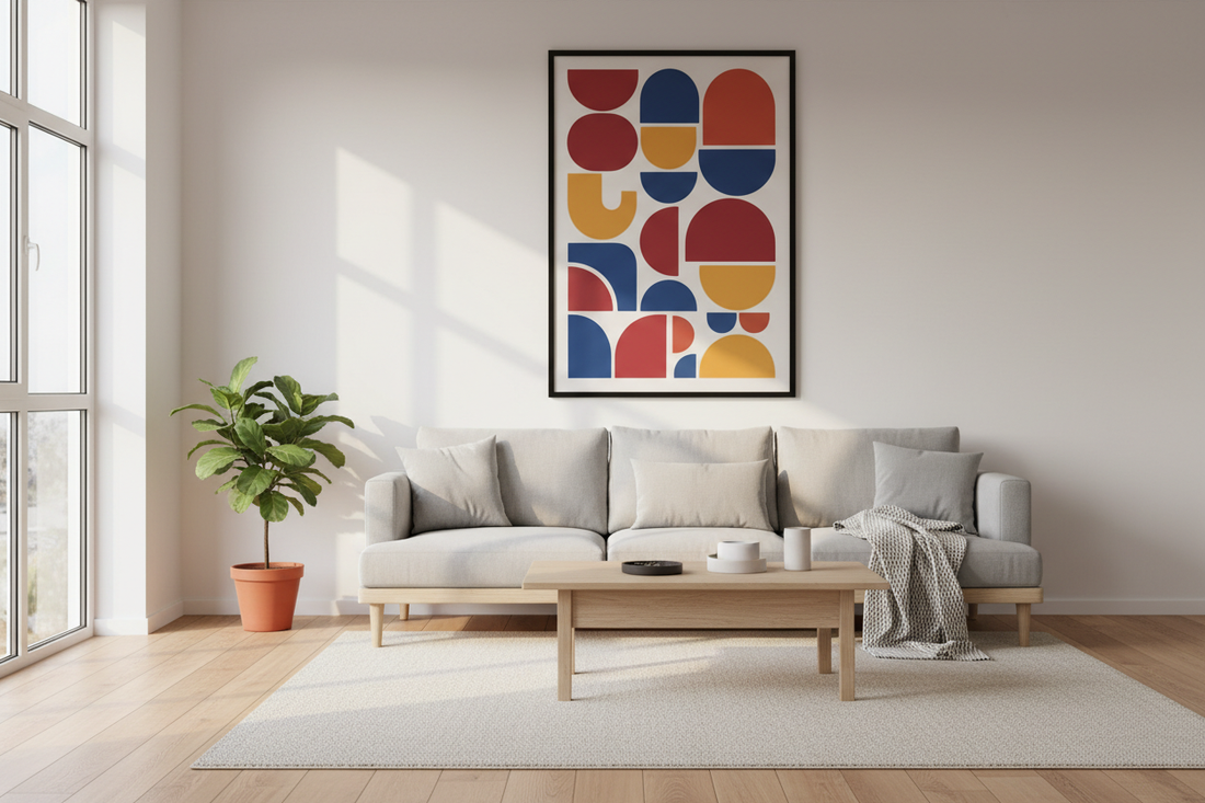 Mid-century Greek design aesthetic with vintage poster and retro typography — printable wall art by Morphē Studio