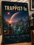 Beyond Imagination – Cinematic Space Tourism Poster | Framed Wall Art Mockup | Morphē Studio