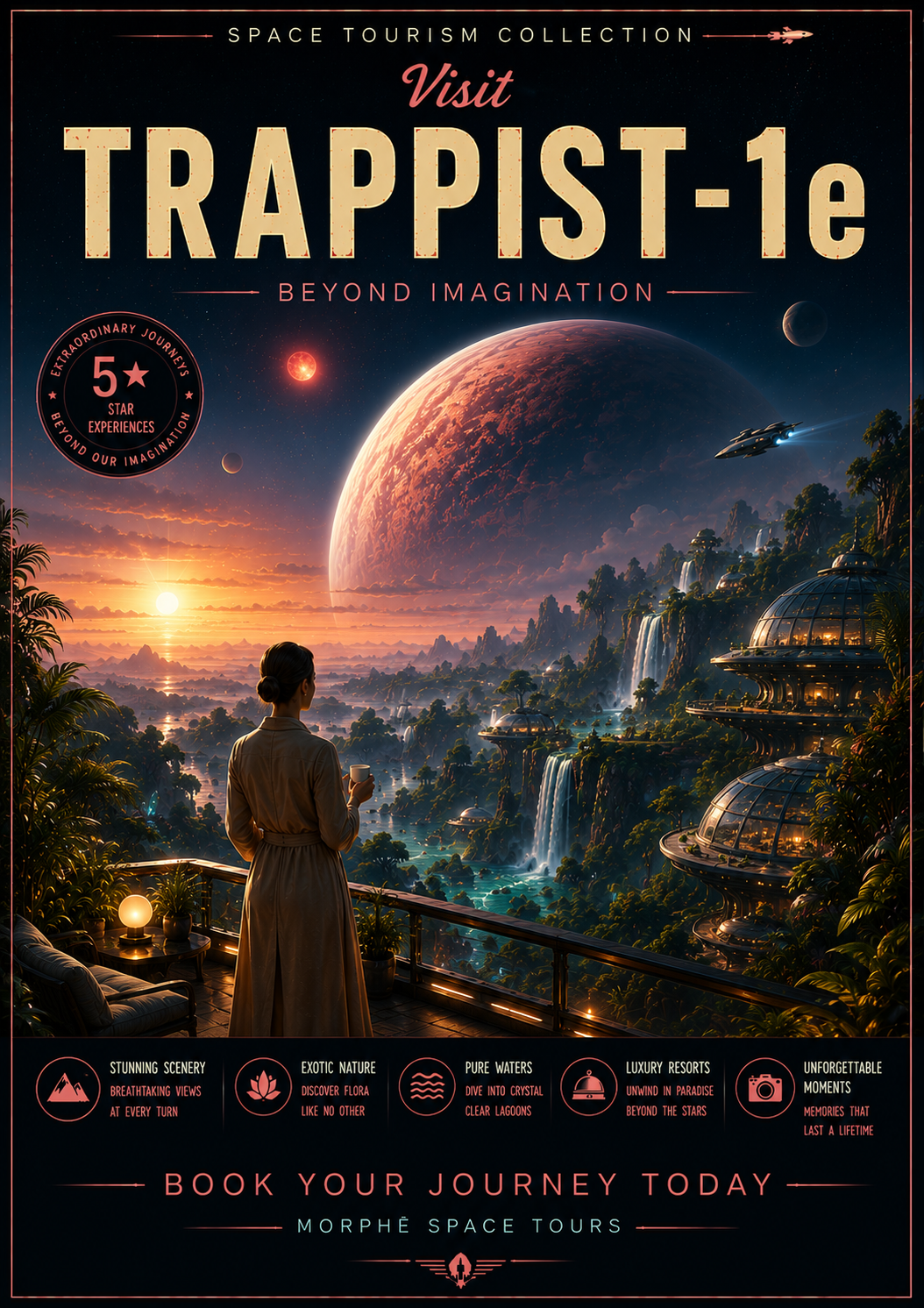 Beyond Imagination – Space Tourism Digital Print Preview | Cinematic Wall Art | Morphē Studio