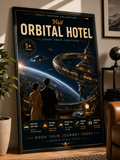 Luxury Above Everything – Cinematic Space Tourism Poster | Framed Wall Art Mockup | Morphē Studio