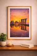 Singapore vintage travel poster printable wall art instant download