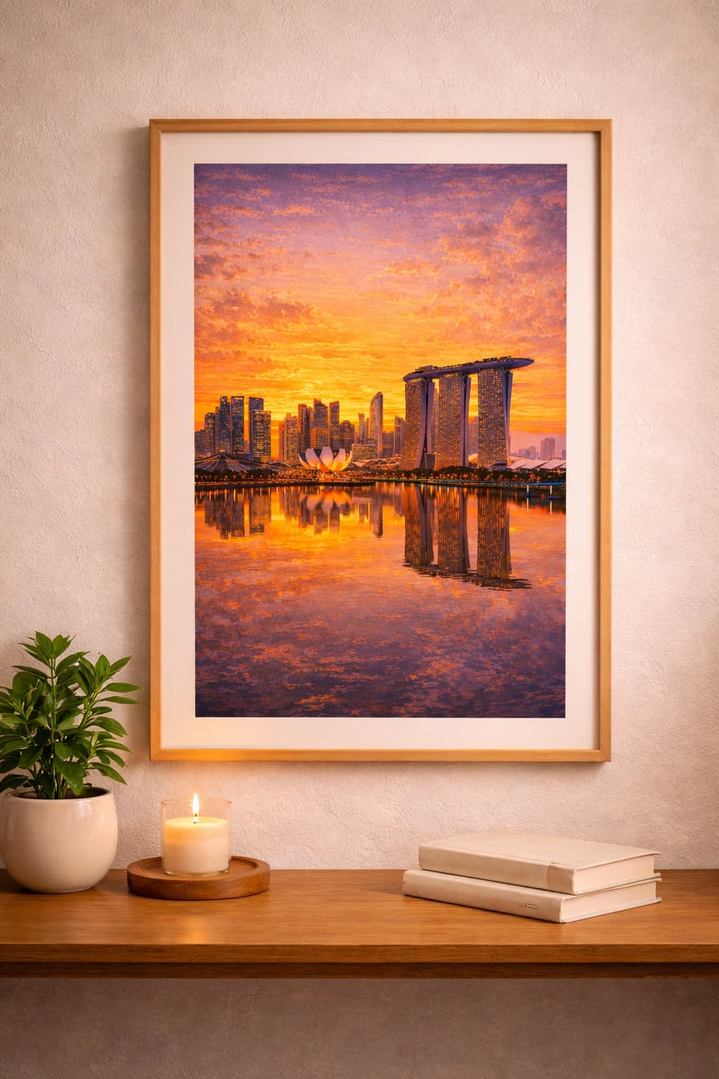 Singapore vintage travel poster printable wall art instant download