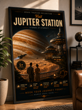 Storms of Eternity – Cinematic Space Tourism Poster | Framed Wall Art Mockup | Morphē Studio