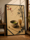 Tea Ceremony Japanese Art Print – Framed Wall Art Mockup | Morphē Studio