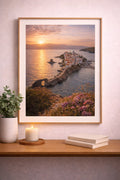 Andros cinematic poster Greek island wall art instant download