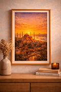 Istanbul vintage travel poster printable wall art instant download