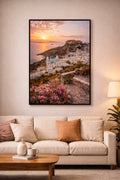 Kithira cinematic poster mockup – printable Greek island wall art, high-resolution 300 DPI instant download

