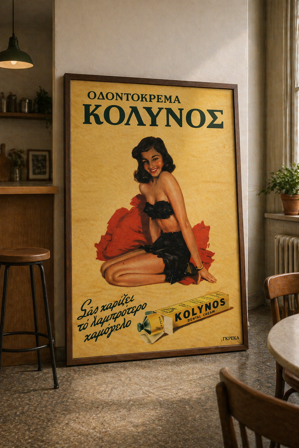 Kolynos Toothpaste - Greek Vintage Ad