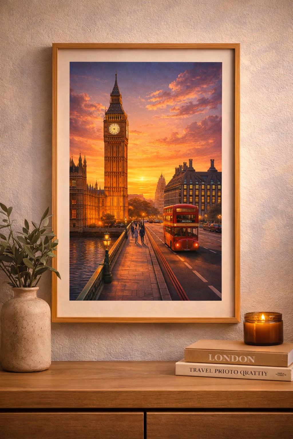London vintage travel poster printable wall art instant download