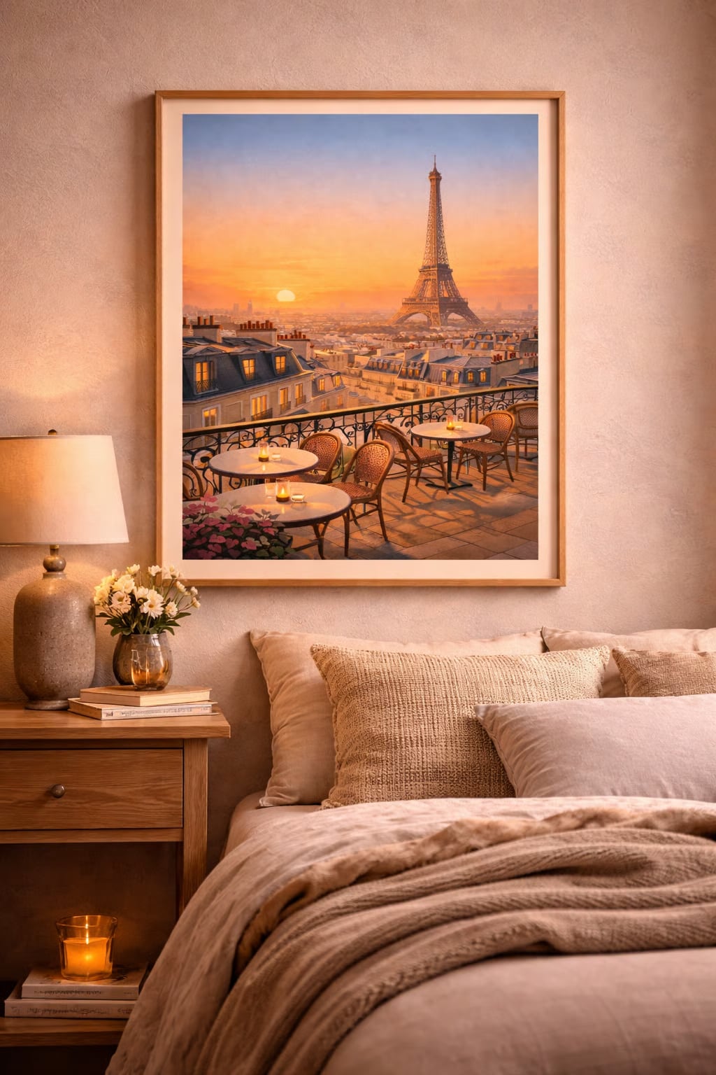 Paris vintage travel poster printable wall art instant download