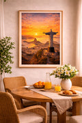 Rio de Janeiro vintage travel poster printable wall art instant download
