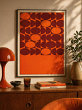 Modular Sunset abstract art poster printable wall art instant download