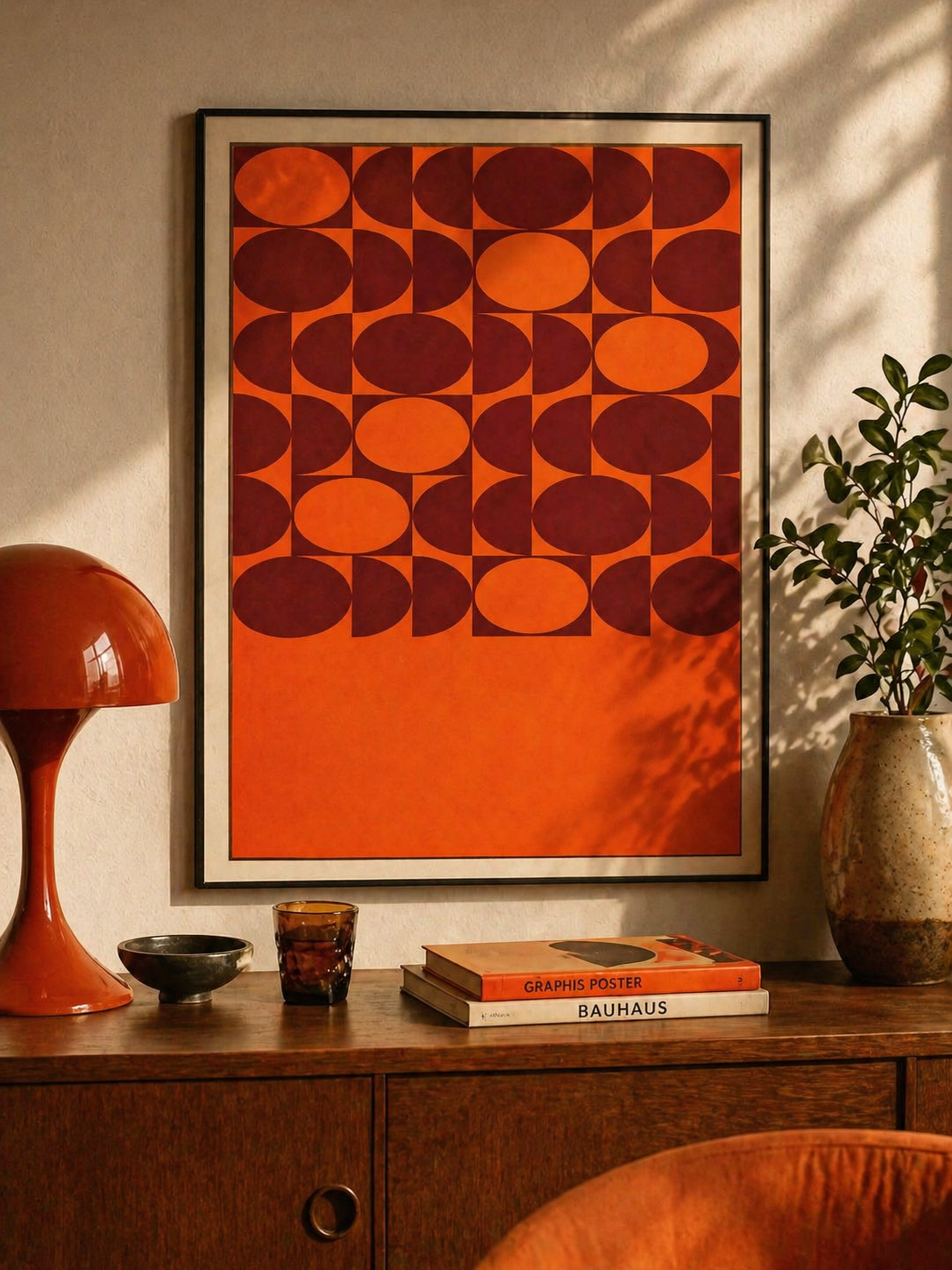 Modular Sunset abstract art poster printable wall art instant download