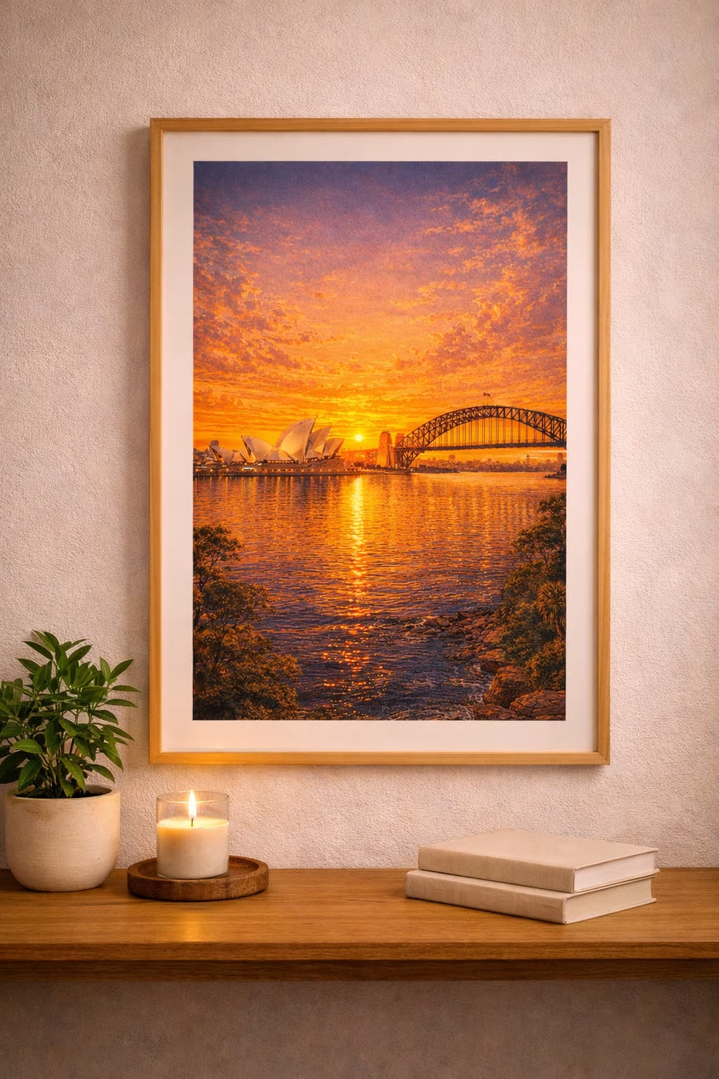Sydney vintage travel poster printable wall art instant download