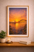 Sydney vintage travel poster printable wall art instant download