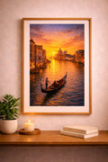 Venice vintage travel poster printable wall art instant download